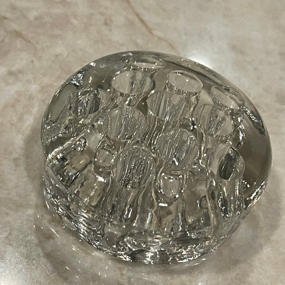 Glass flower frog 3-1/2'
